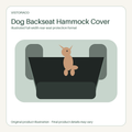 VistoraCo illustration of a dog backseat hammock cover format