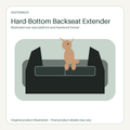 VistoraCo illustration of a hard-bottom dog backseat extender format